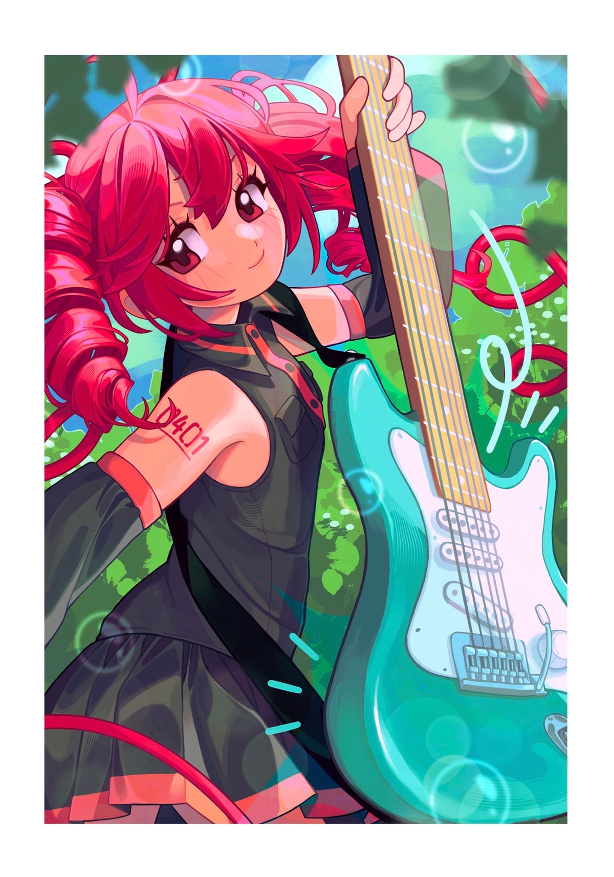Teto guitar - A4 print