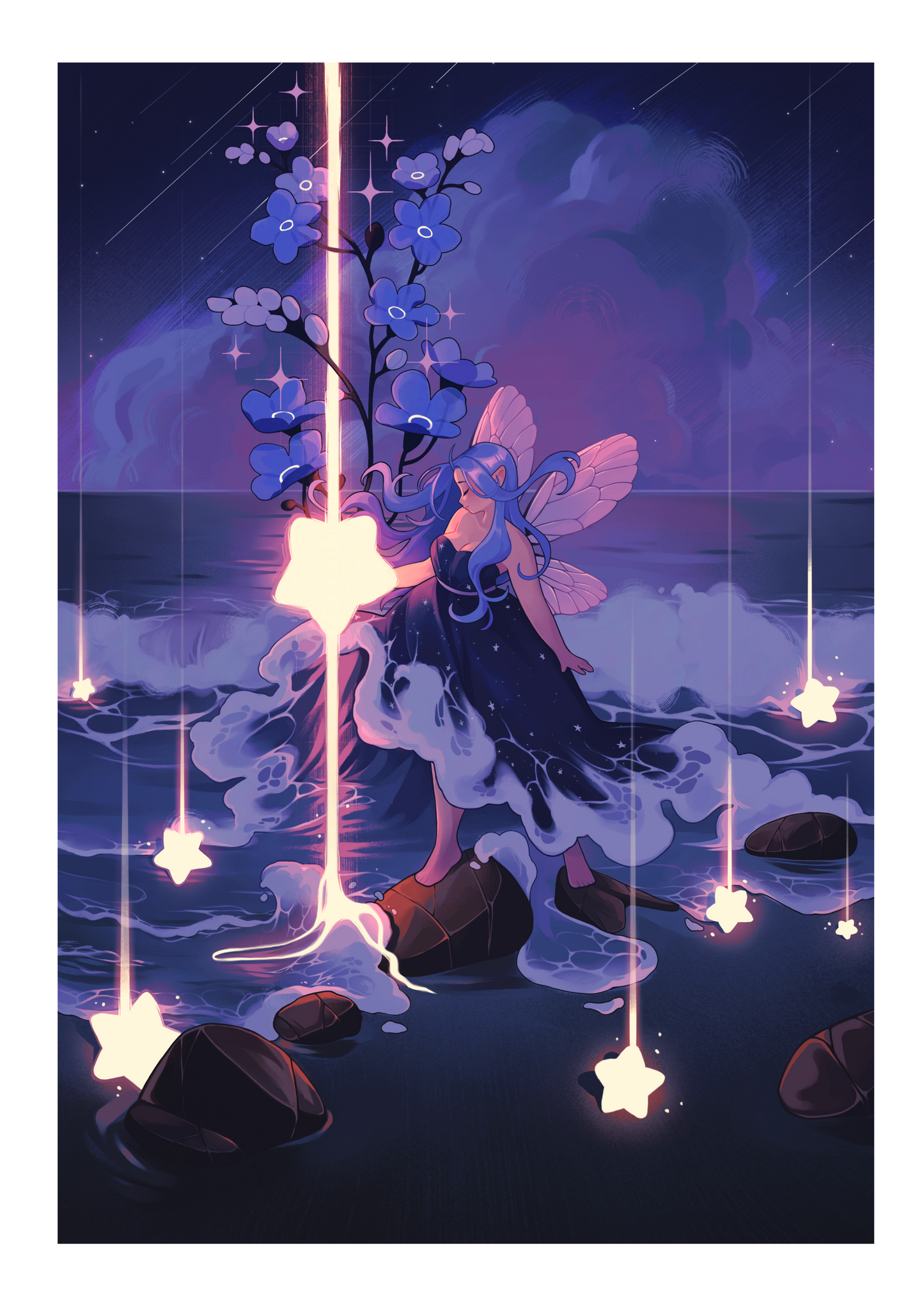 Starlight Beach - A4 Print