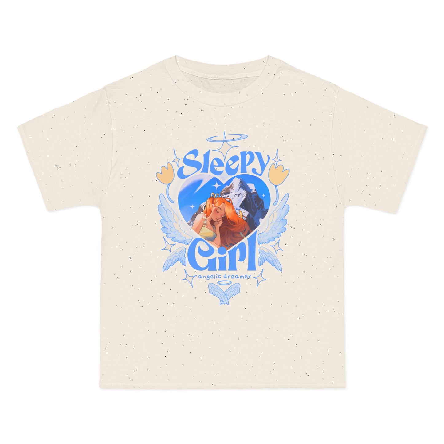 Sleepy girl angelic dreamer - Short-Sleeve T-Shirt
