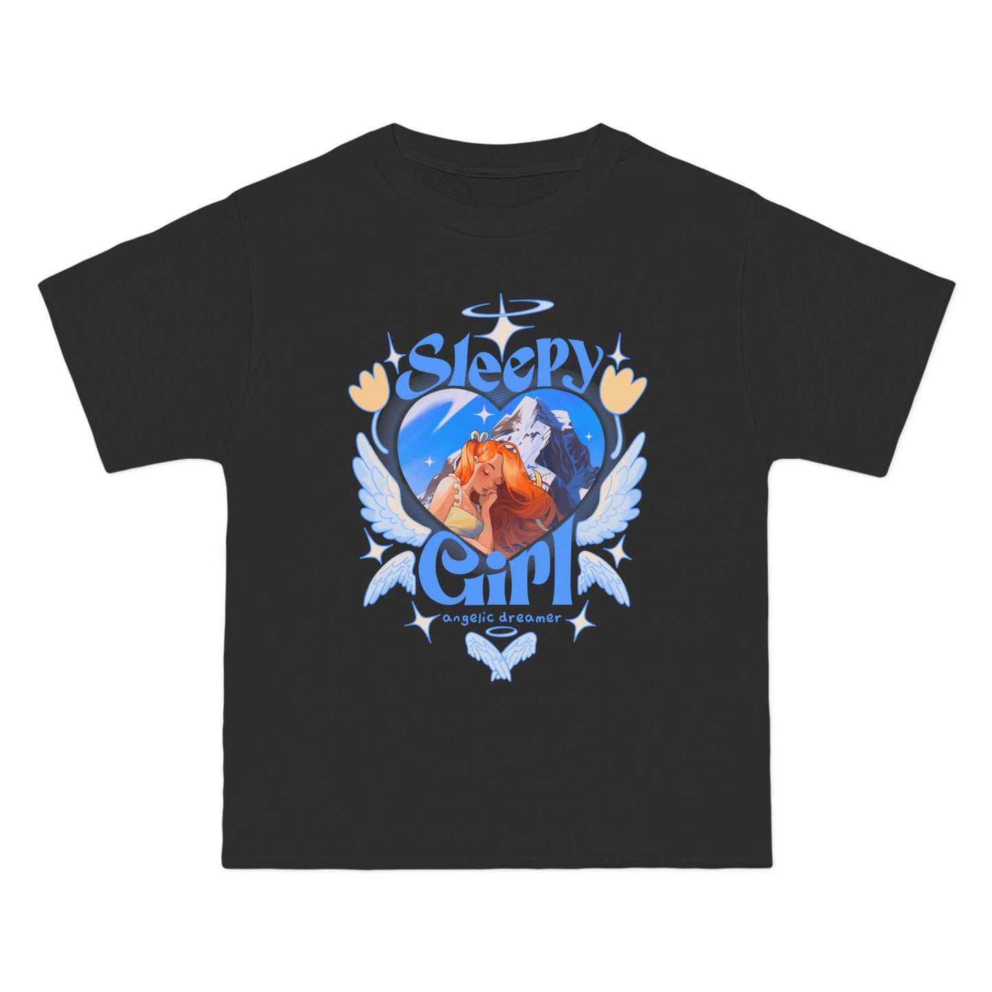 Sleepy girl angelic dreamer - Short-Sleeve T-Shirt