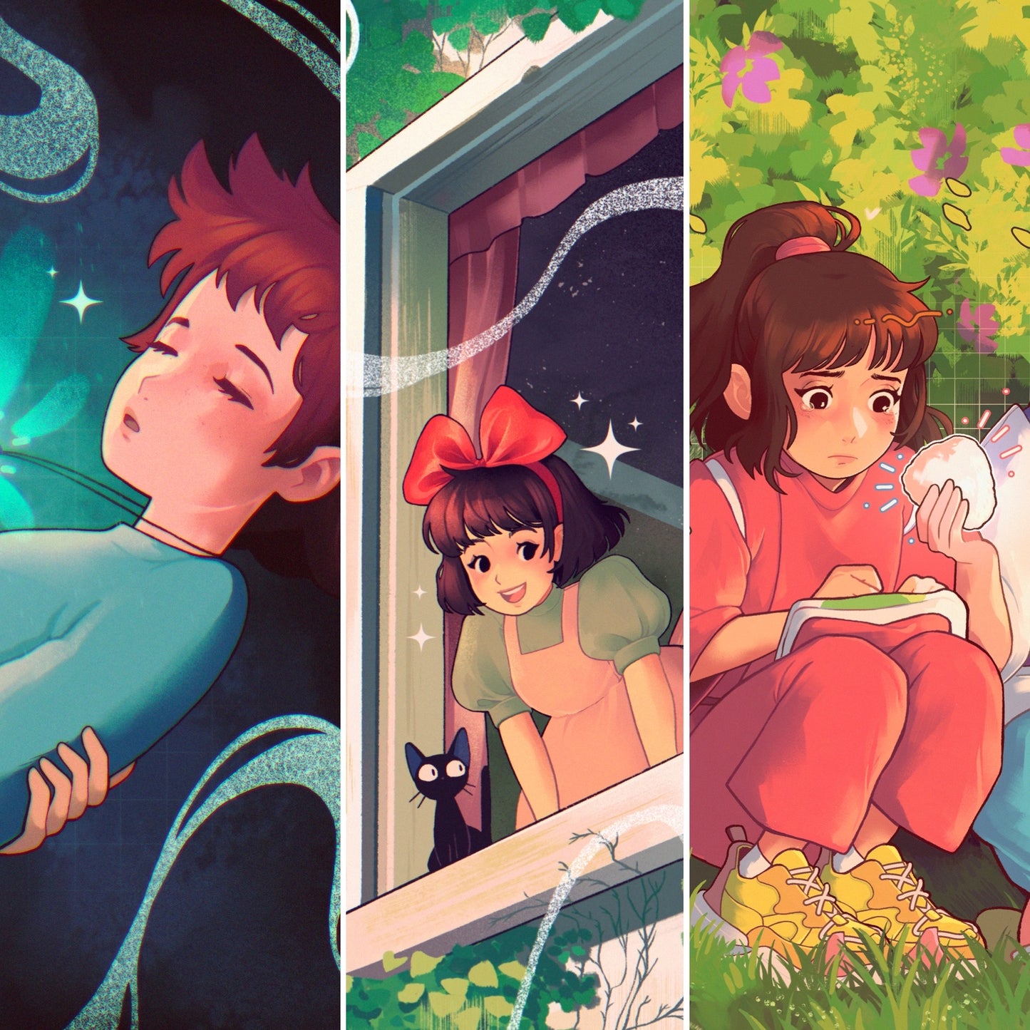 Studio Ghibli redraw collection 2023 - Square Print