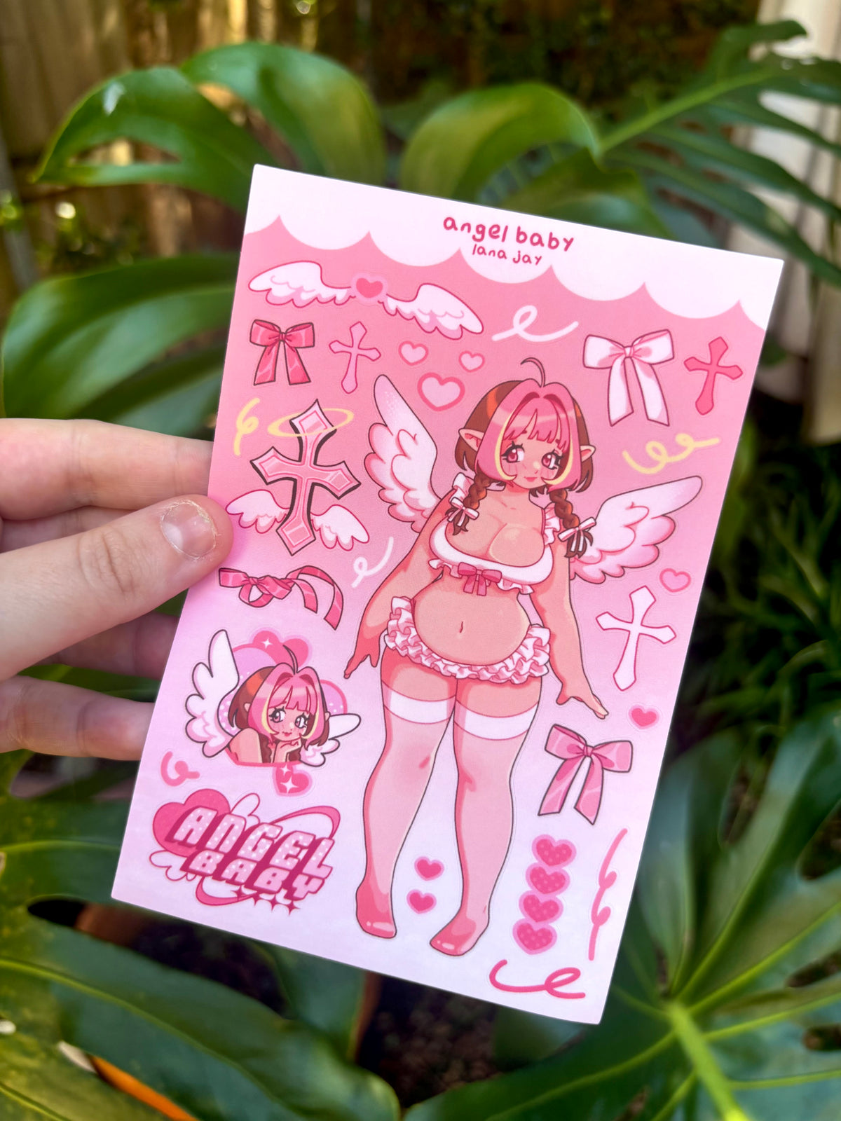 Angel Baby - vinyl sticker sheet