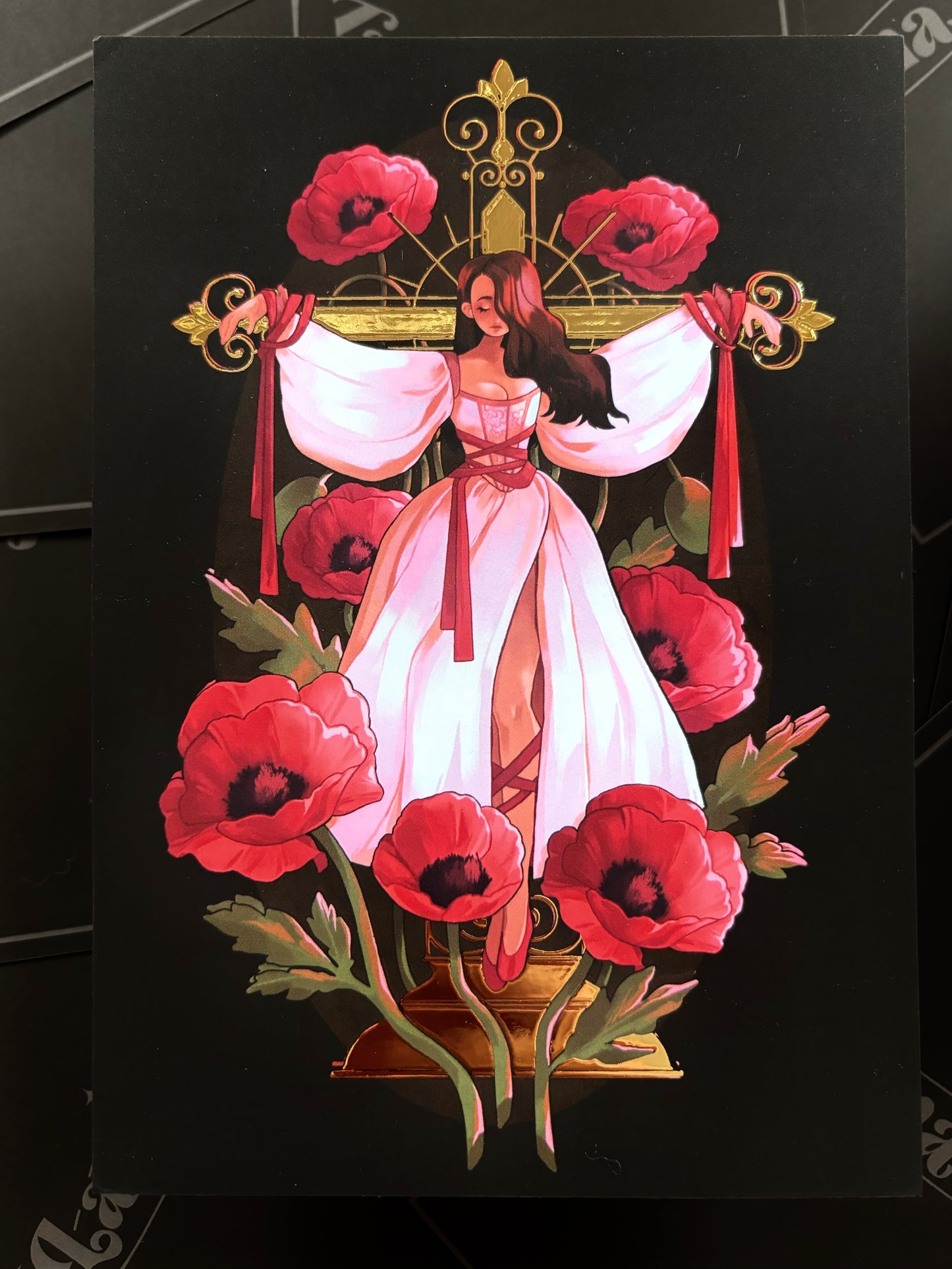 Cross Gold Foil - A5 Print