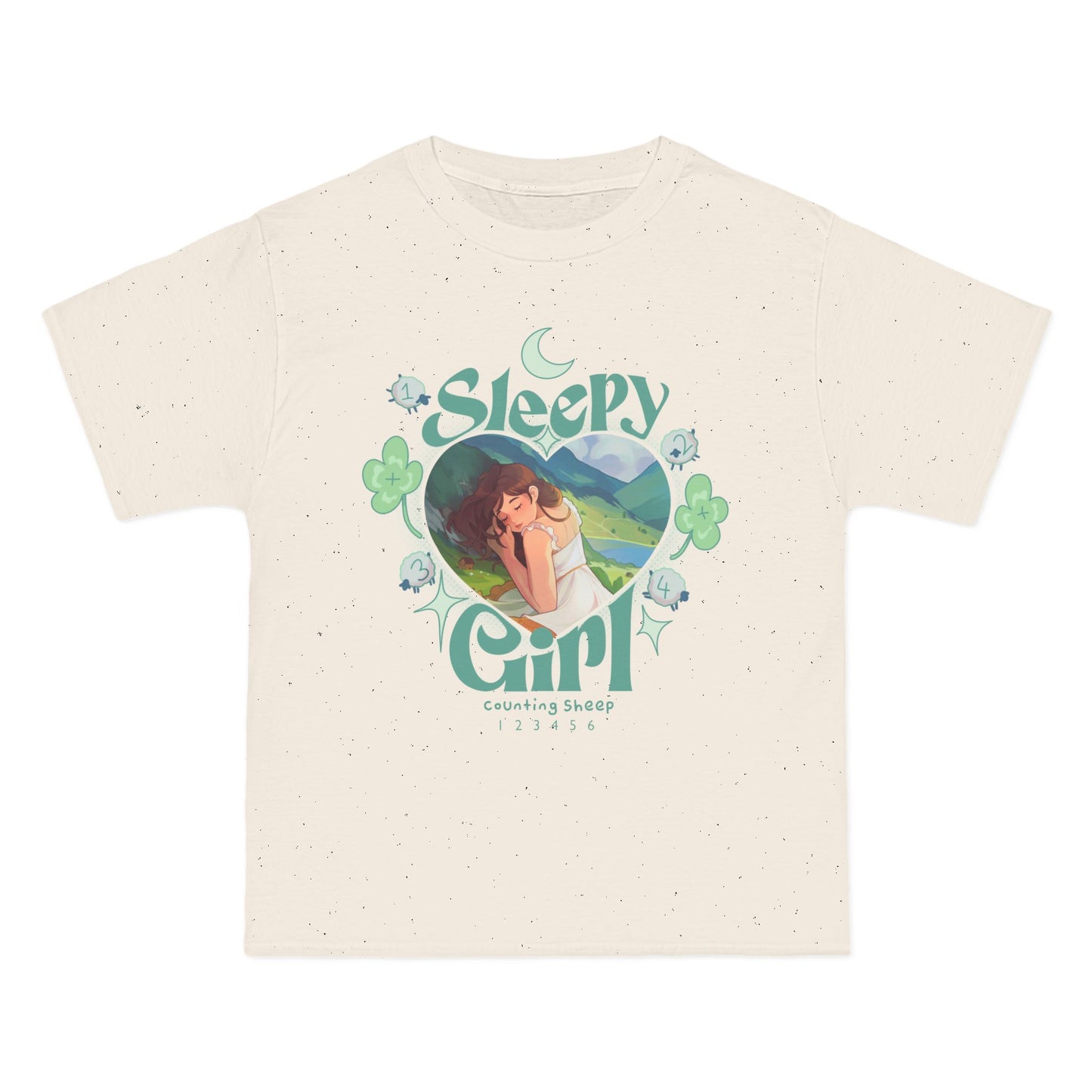 Sleepy Girl counting sheep - T Shirt