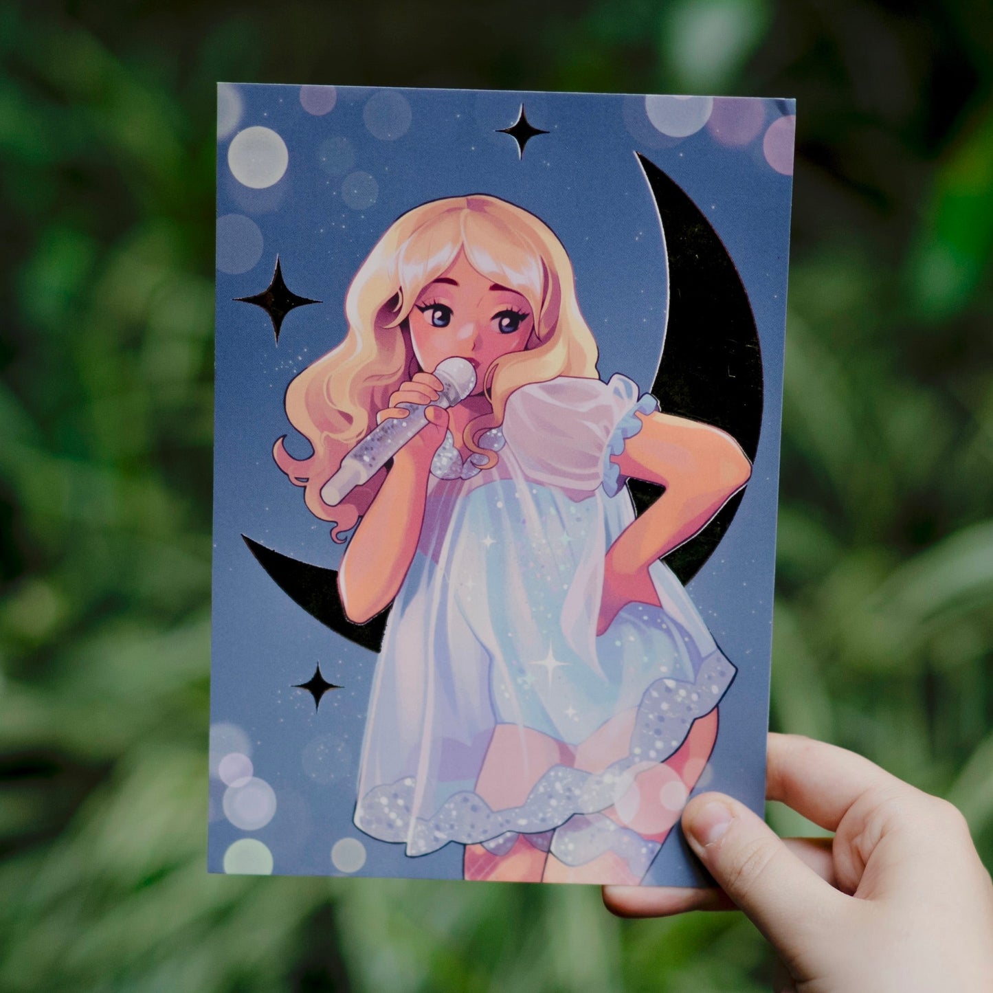 Sabrina Carpenter Blue - Gold Foil A5