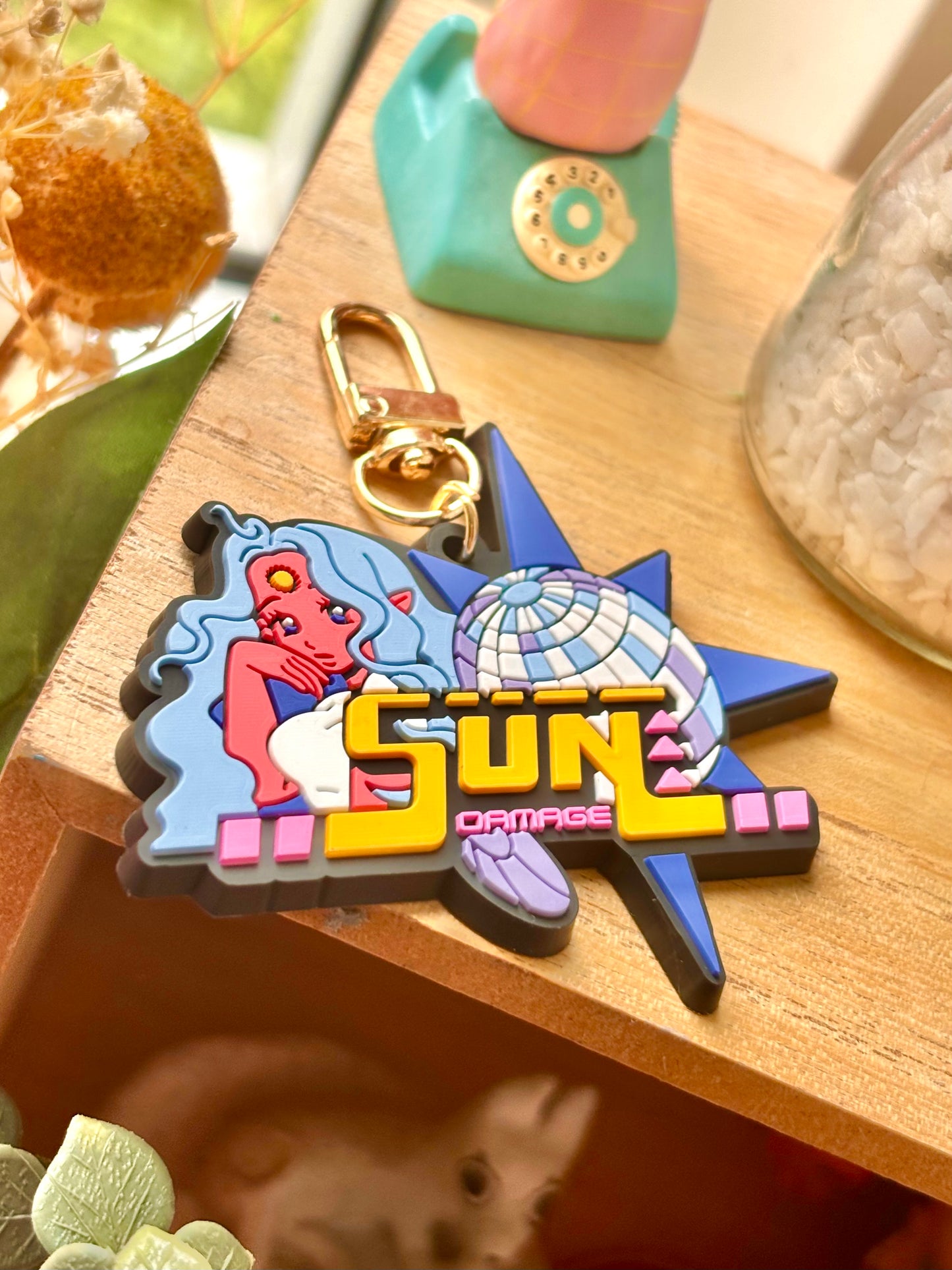 Sun Damage - PVC Keychain