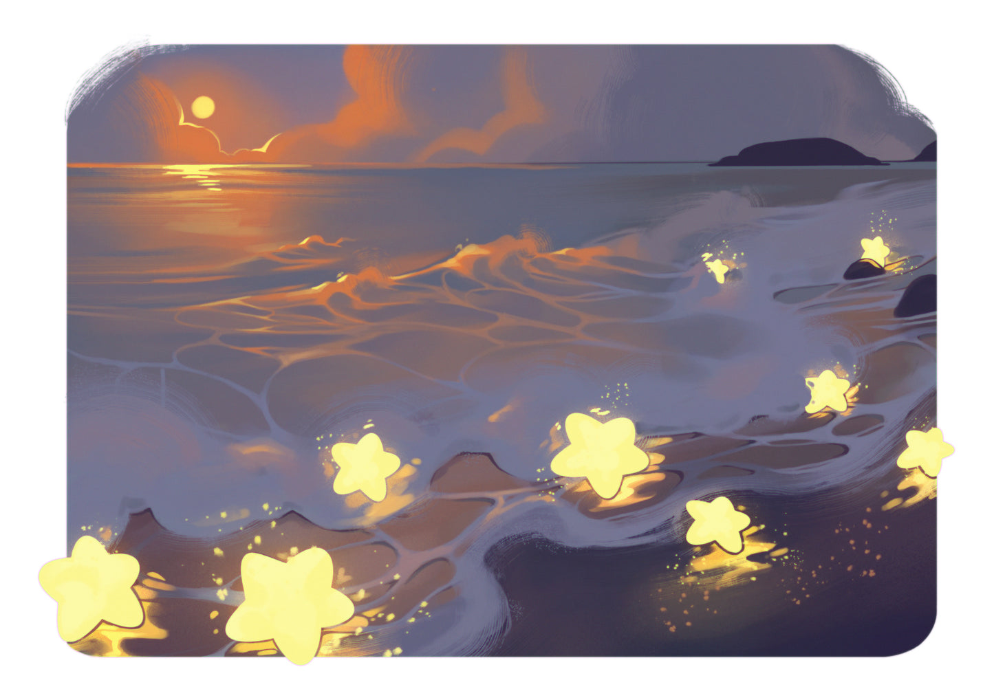 Star Beach - A5 Print