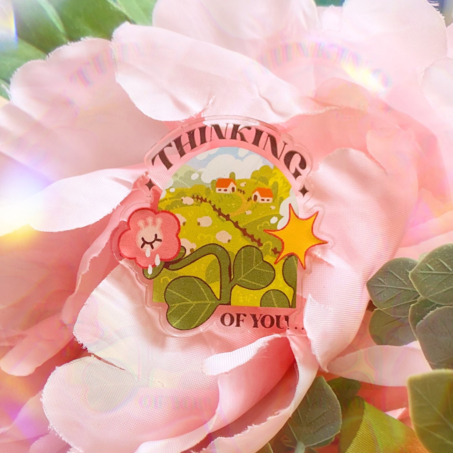 Thinking of You - Acrylic pin