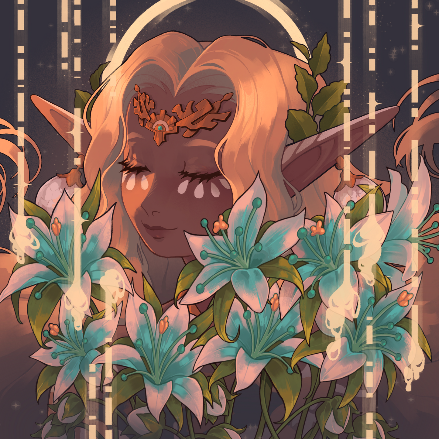 Sonia silent princess - Square print