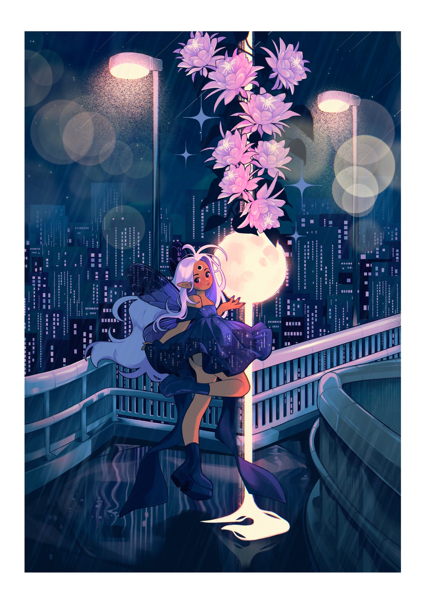 Moonlight City - A4 Print