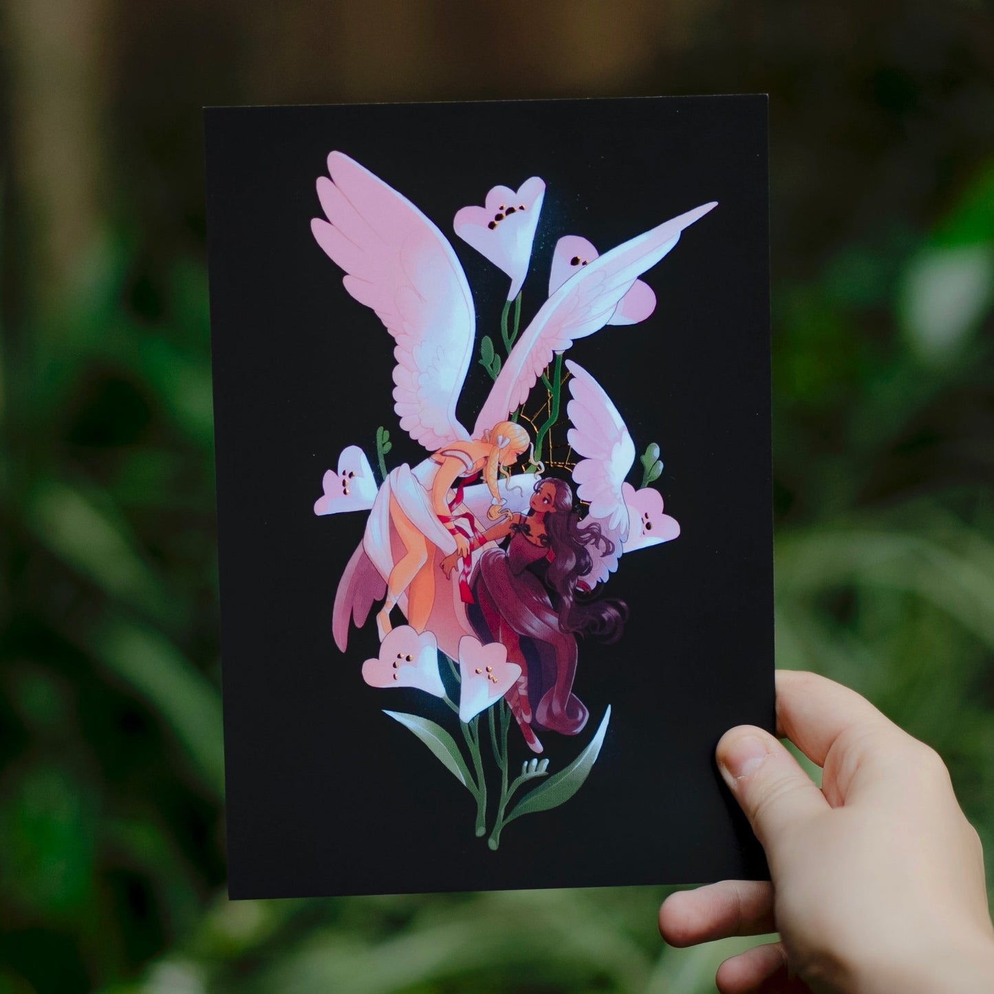 Wings Gold Foil - A5 Print