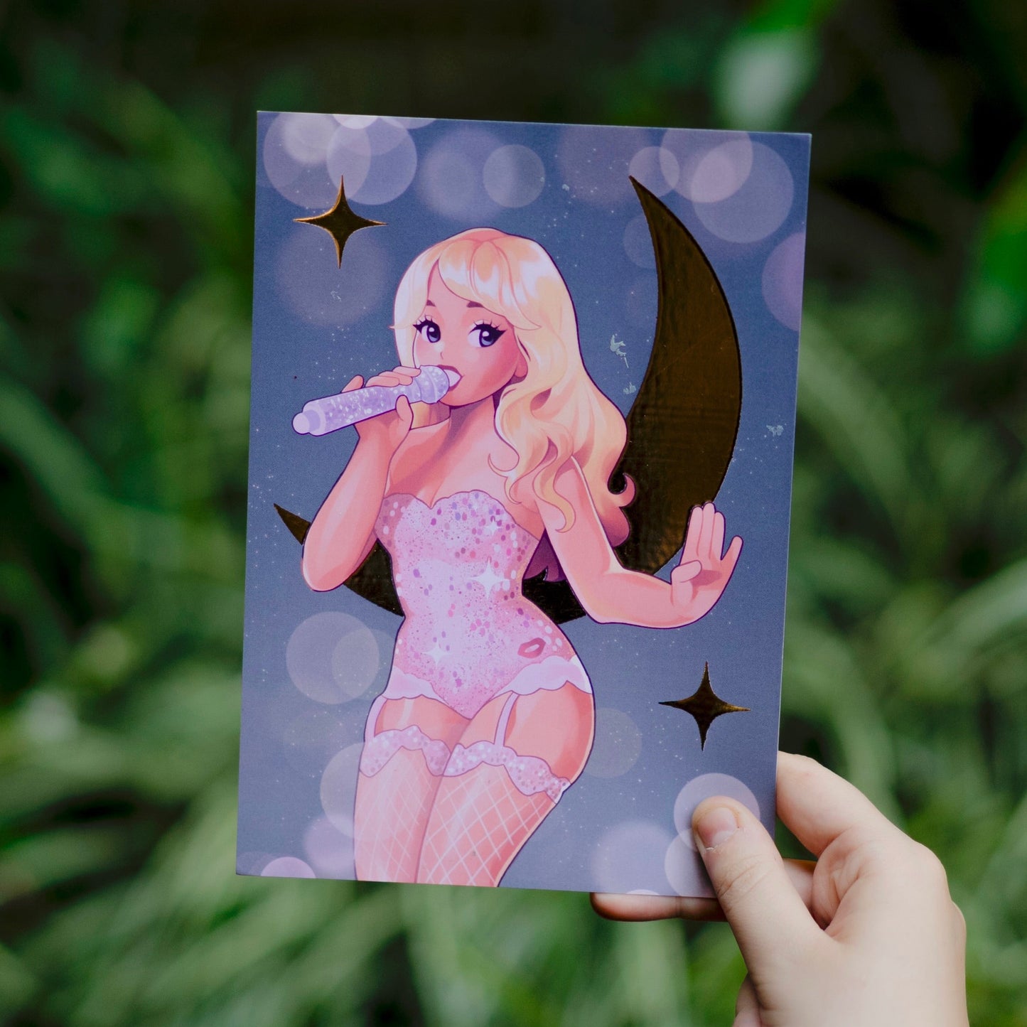 Sabrina Carpenter Pink - Gold Foil A5