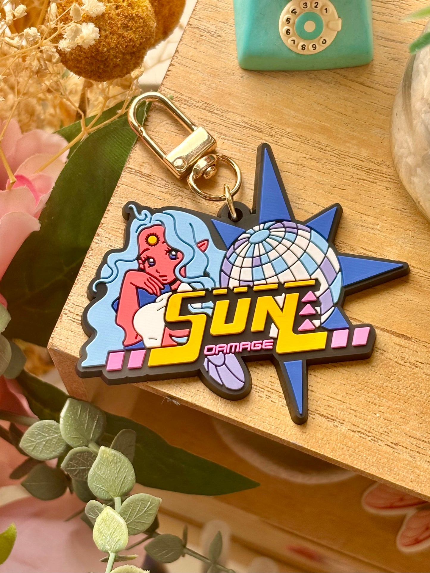 Sun Damage - PVC Keychain