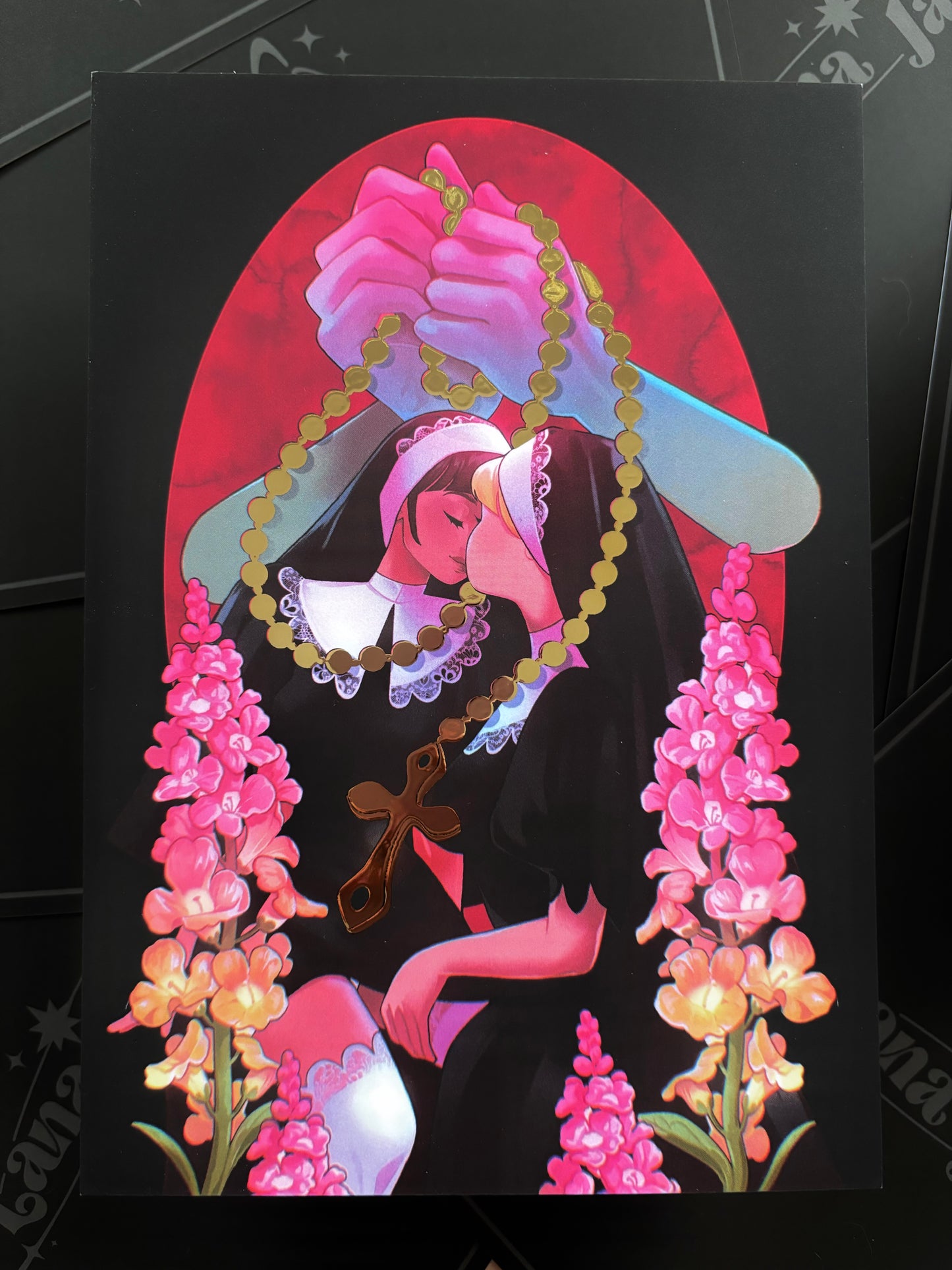 Nun Gold Foil - A5 Print
