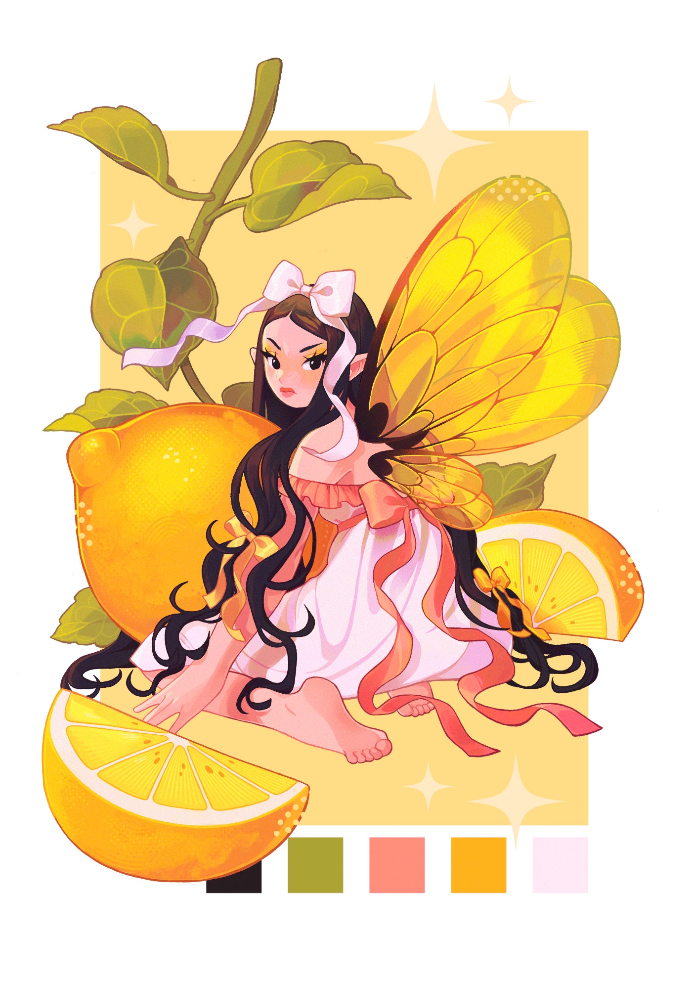 Lemon Fairy - A4 Print