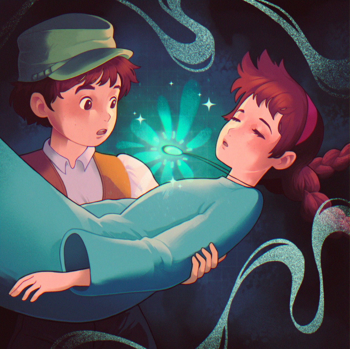 Studio Ghibli redraw collection 2023 - Square Print