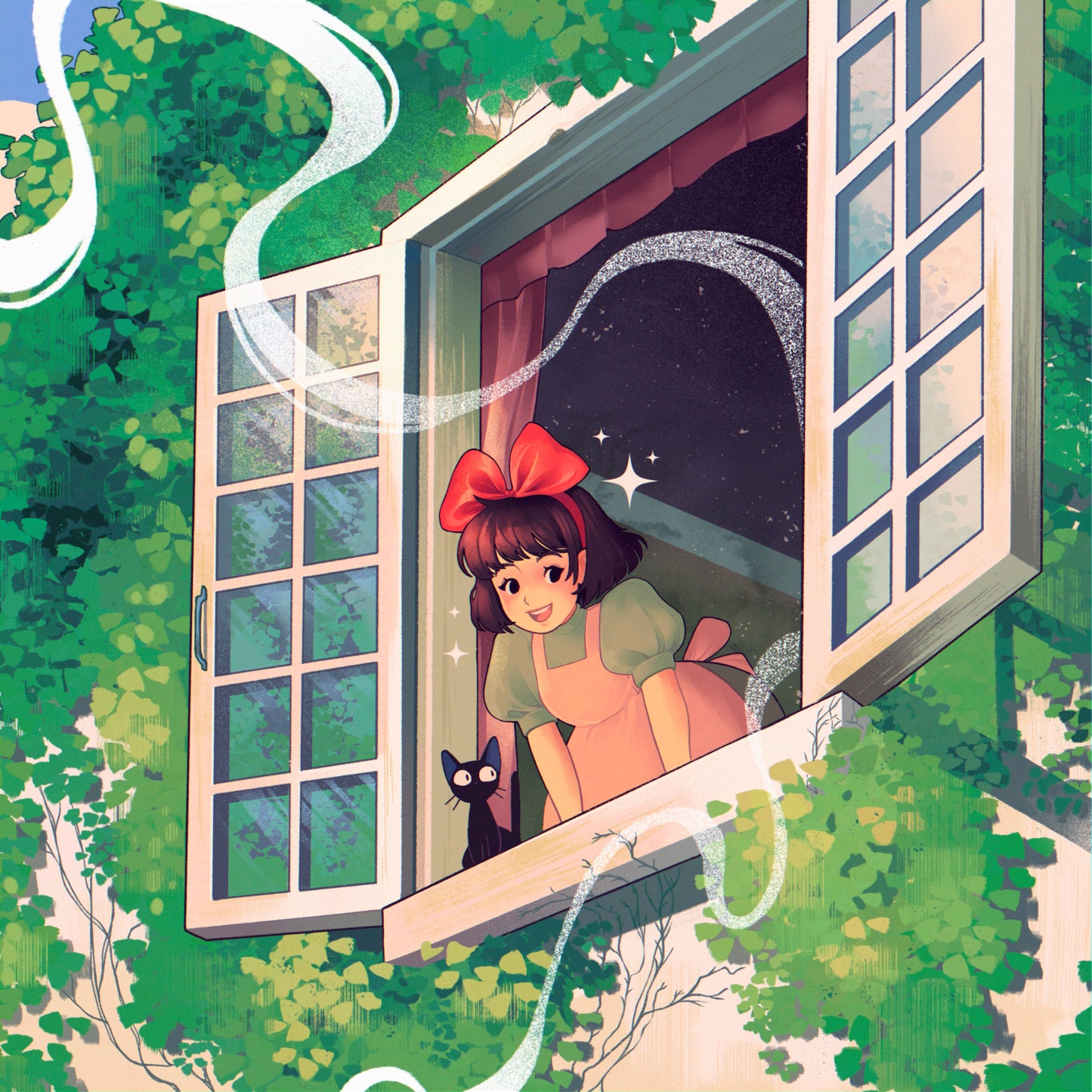 Studio Ghibli redraw collection 2023 - Square Print