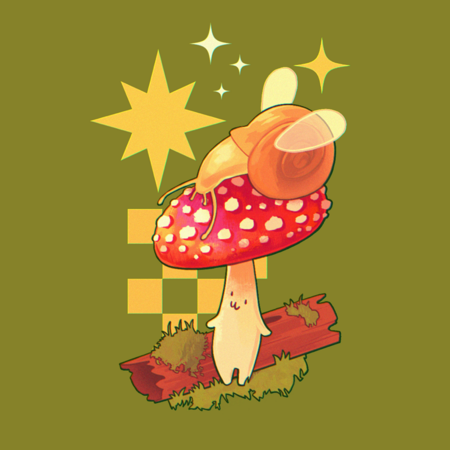 Mushroom friends - Mini Print