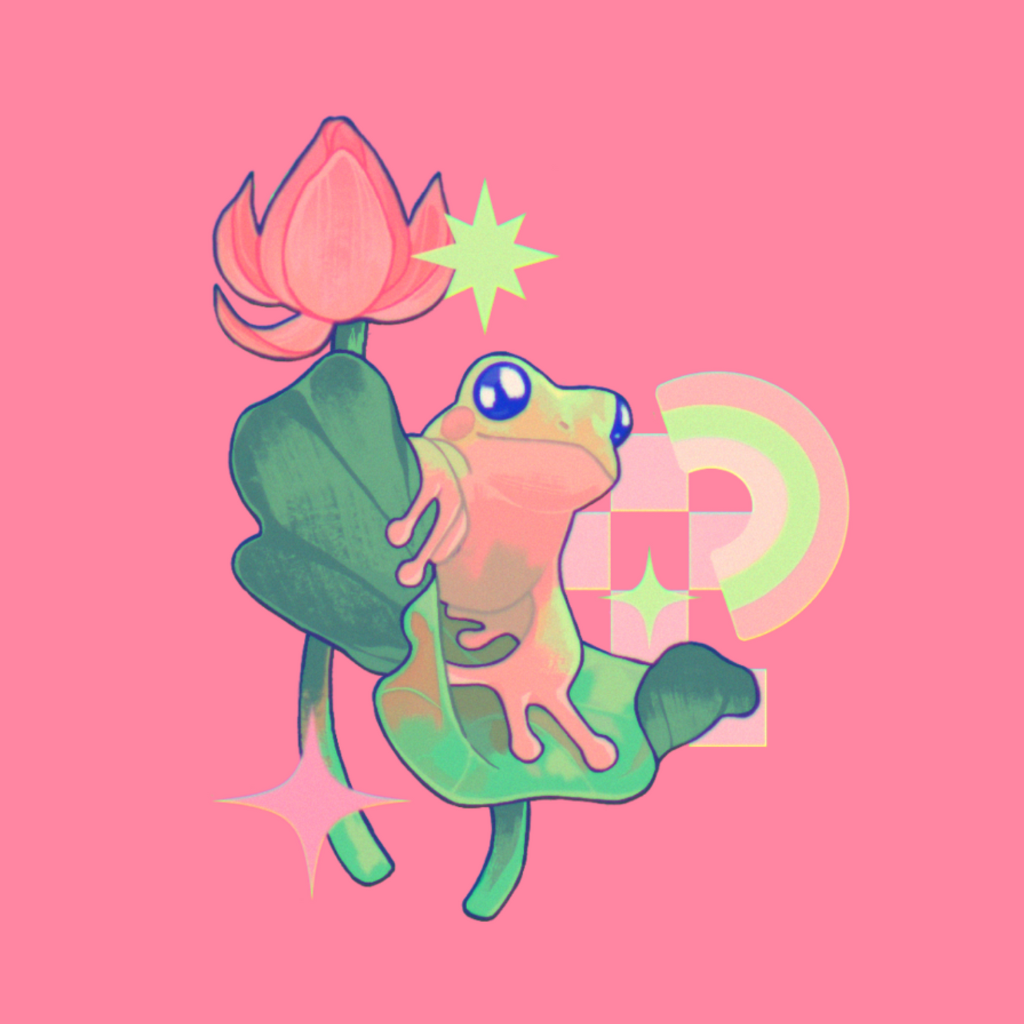 Frog leaf - Mini print