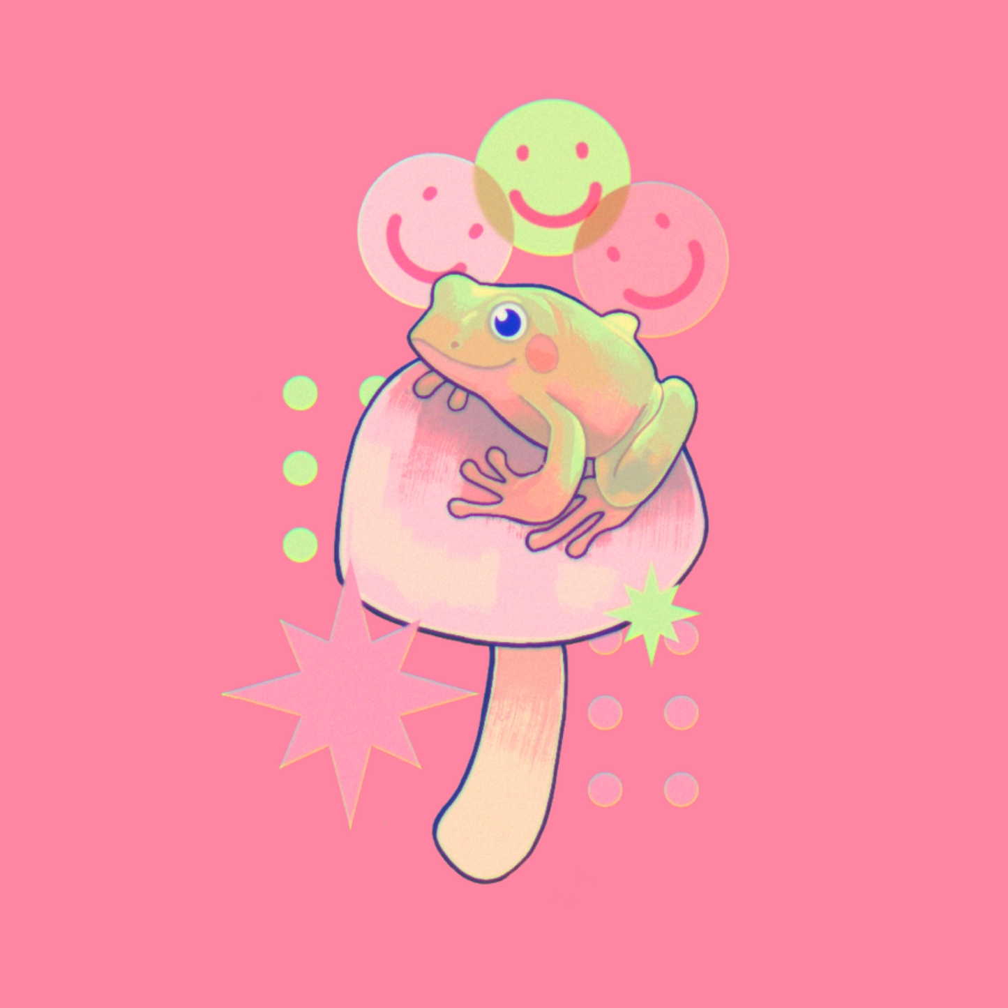 Frog friends - Mini print