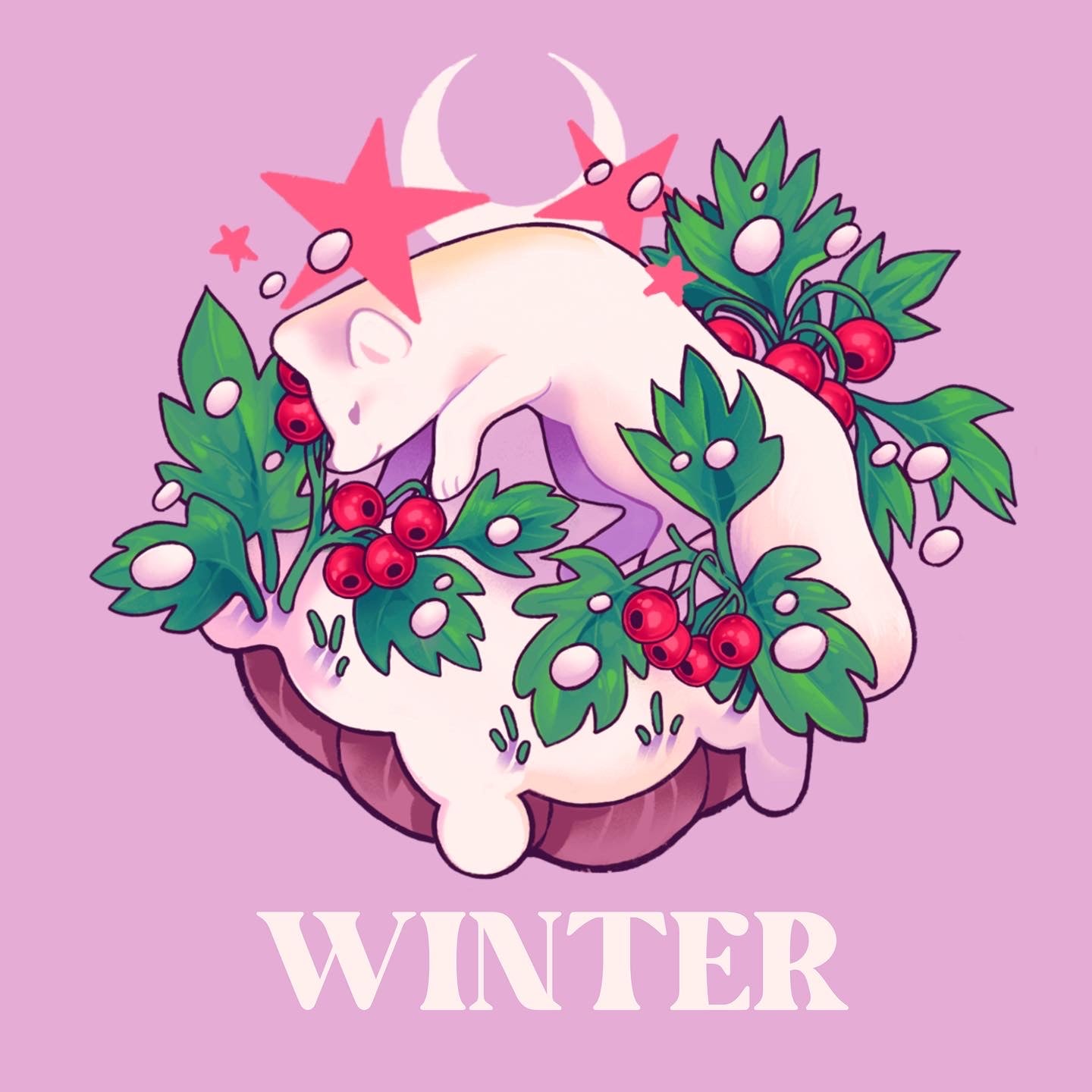 Seasonal animals - mini prints