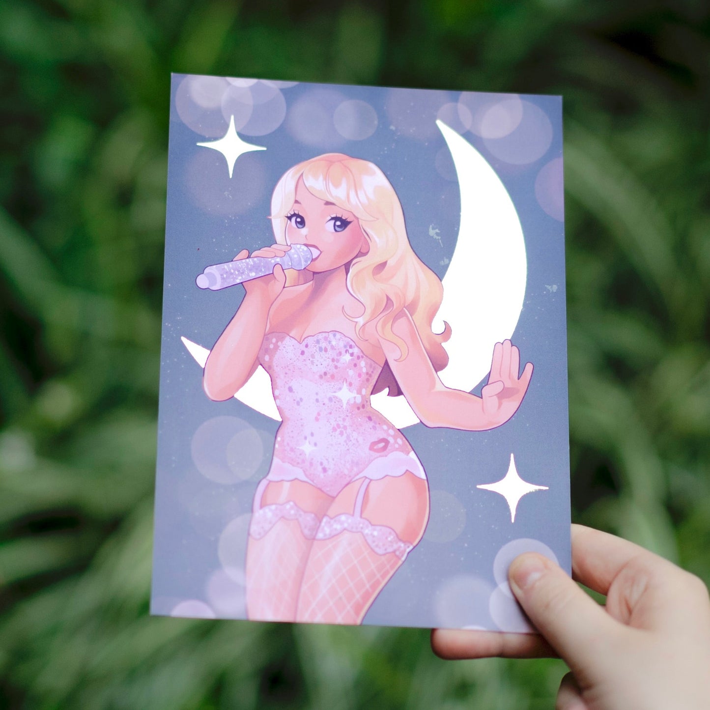 Sabrina Carpenter Pink - Gold Foil A5