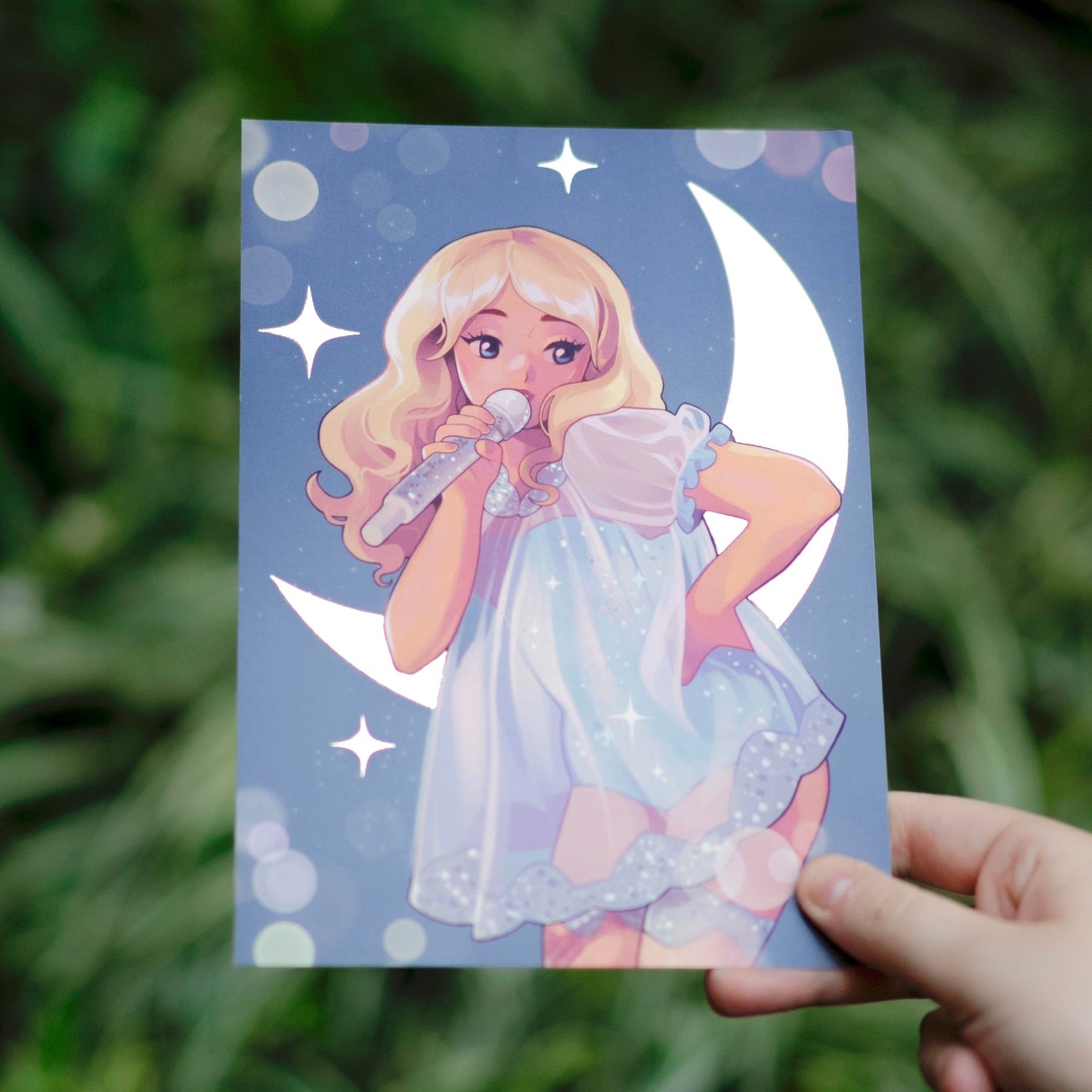 Sabrina Carpenter Blue - Gold Foil A5