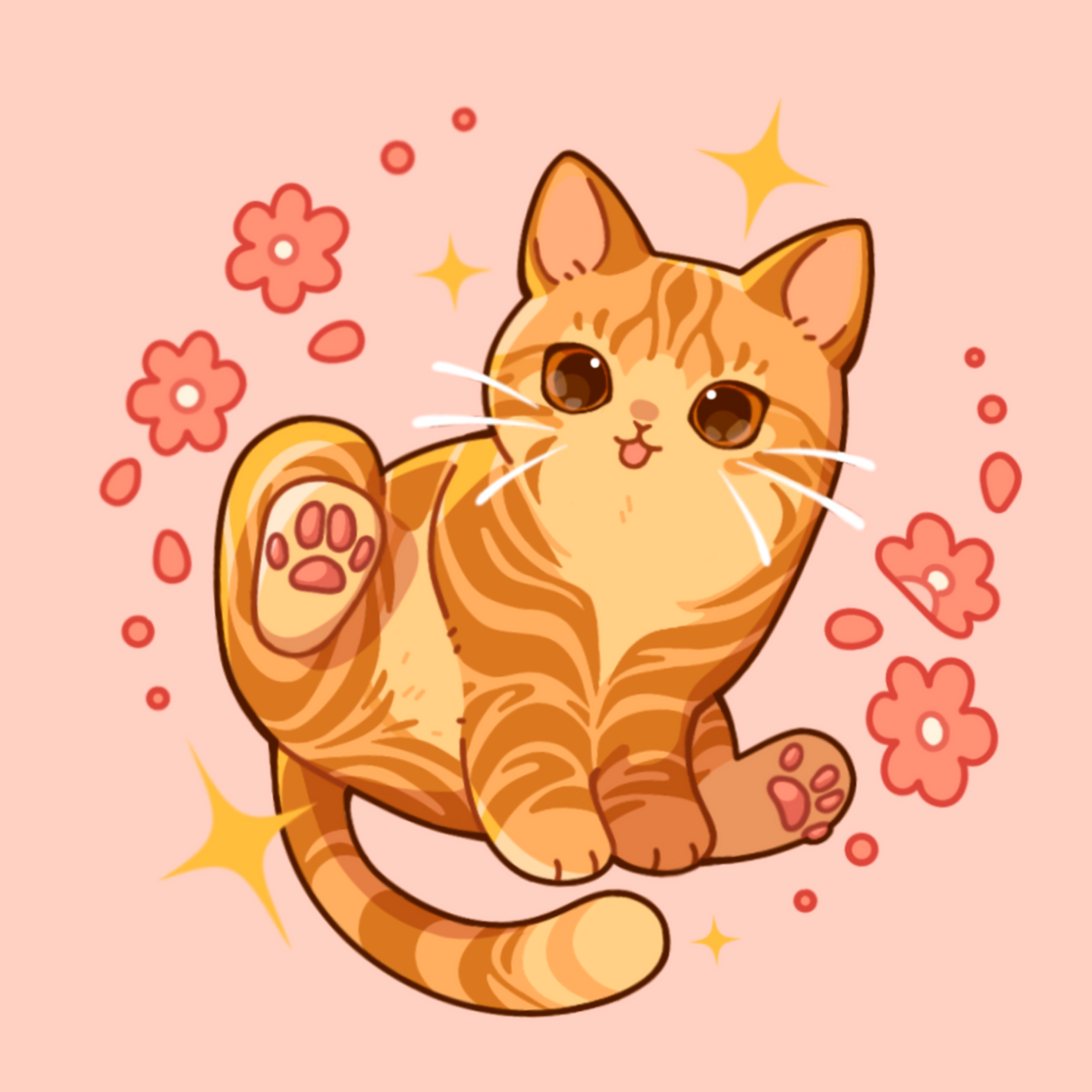 Kitty cats - Mini print