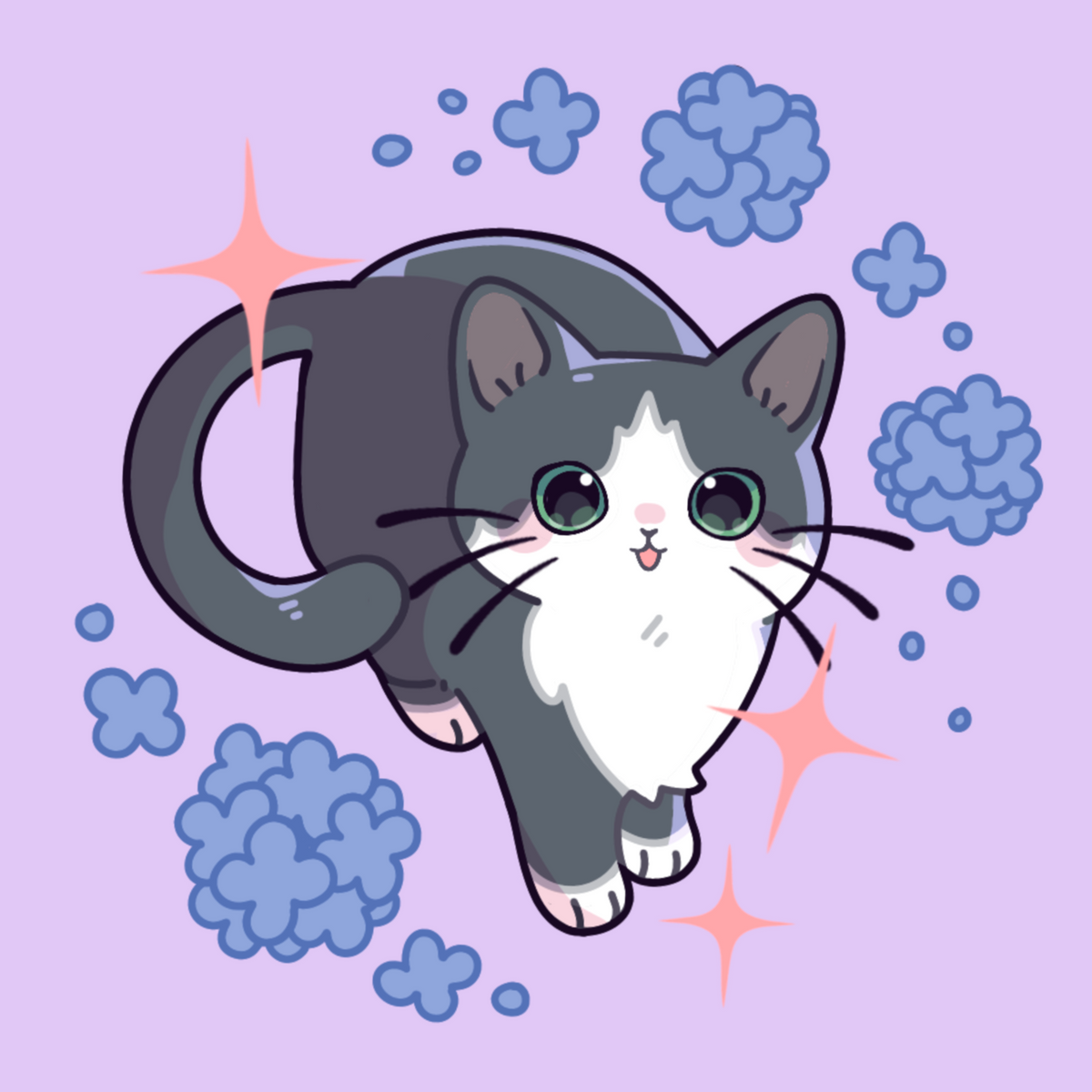 Kitty cats - Mini print