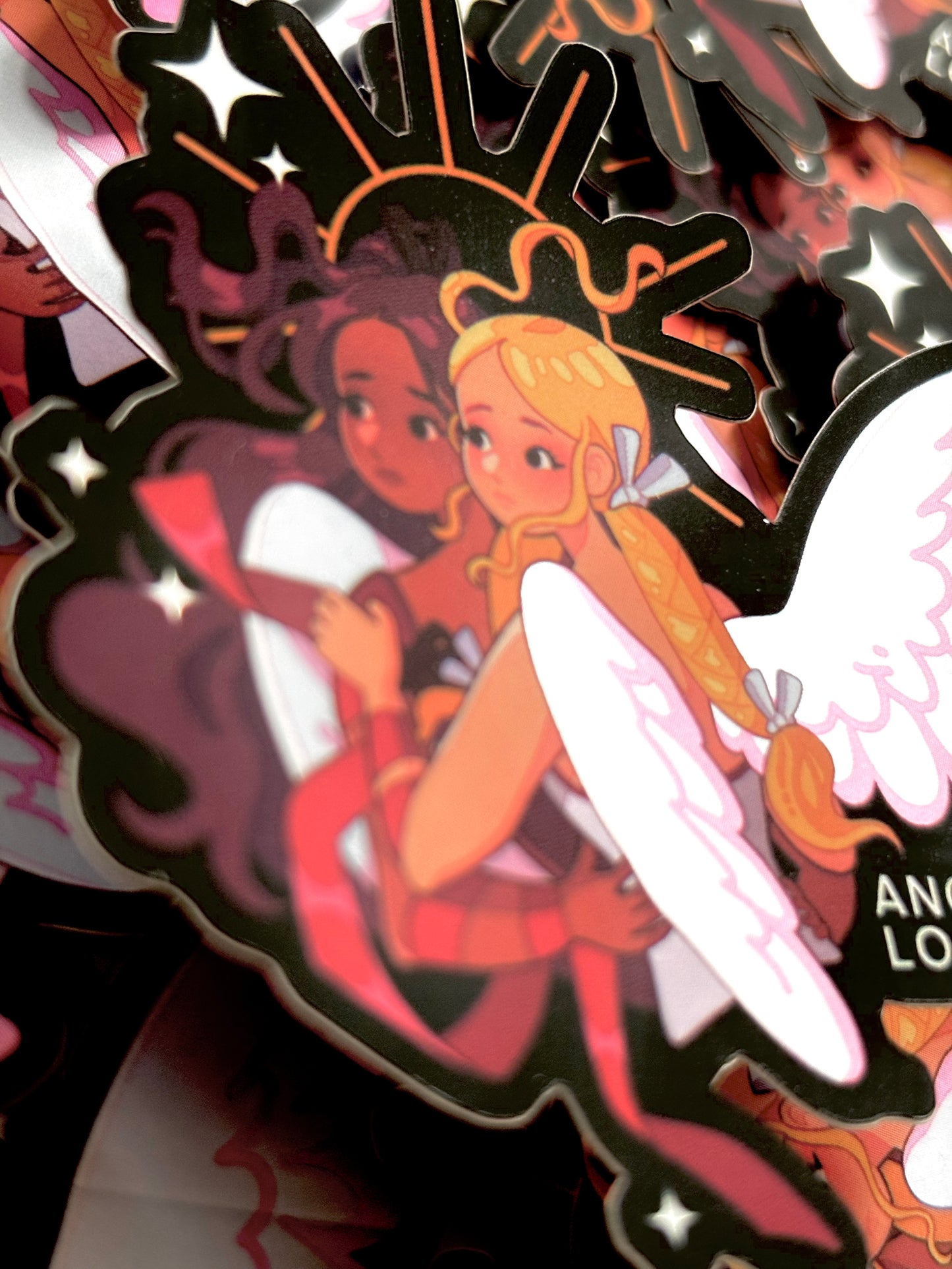 ANGELIC LOVE - vinyl mirror sticker