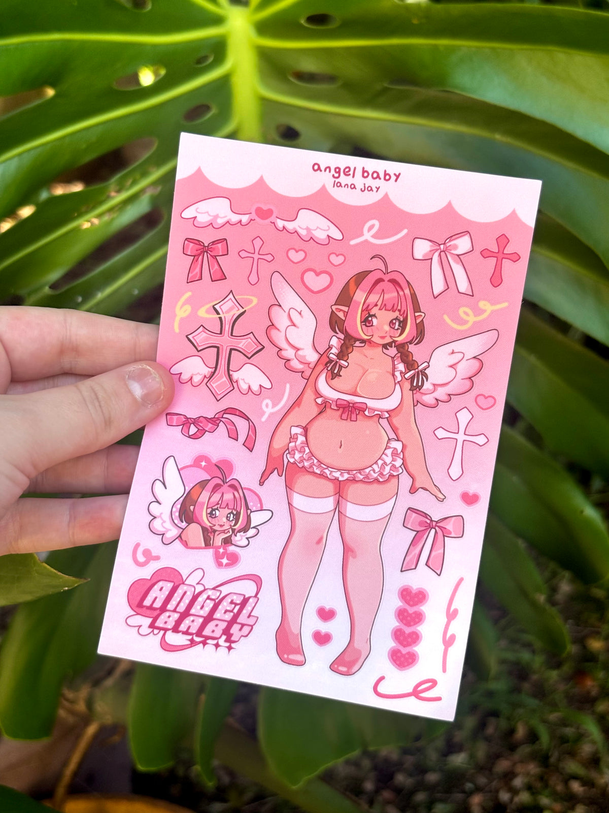 Angel Baby - vinyl sticker sheet