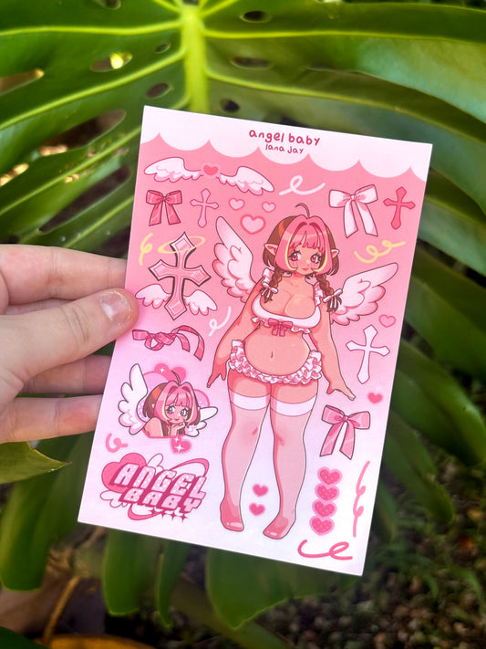 Angel Baby - vinyl sticker sheet