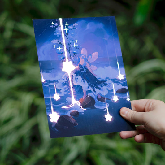 Starlight Water - Gold Foil A5