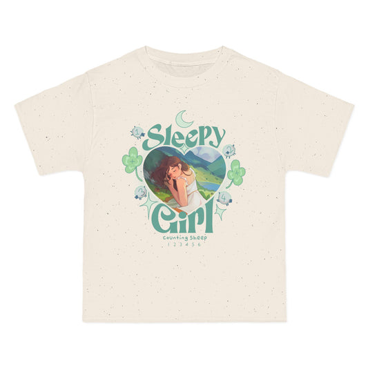Sleepy Girl counting sheep - T Shirt