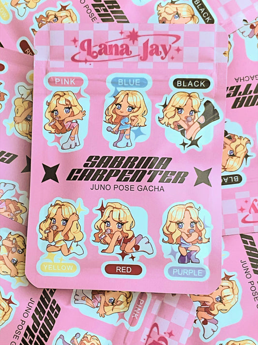 Sabrina Carpenter Juno pose - Acrylic keychain gacha