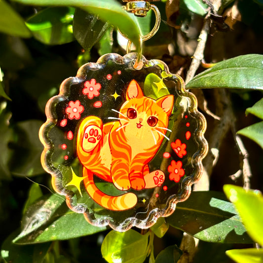 Kitty cat - acrylic keychains
