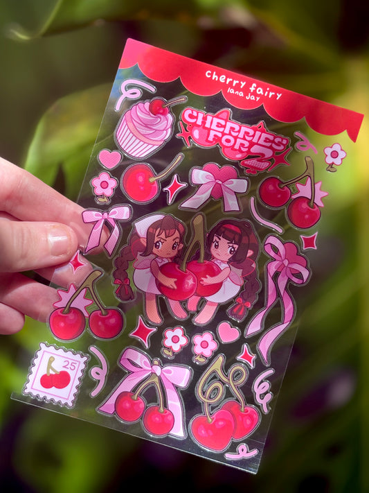 Cherry Fairy - Sticker Sheet