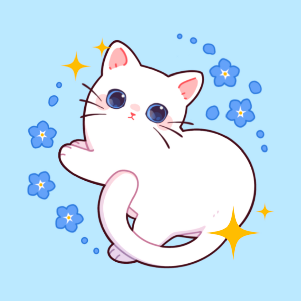 Kitty cats - Mini print