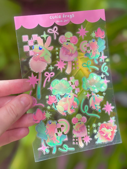 Cutie Frogs - Sticker Sheet