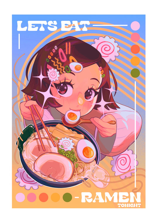 Let’s Eat Ramen Tonight - A4 print