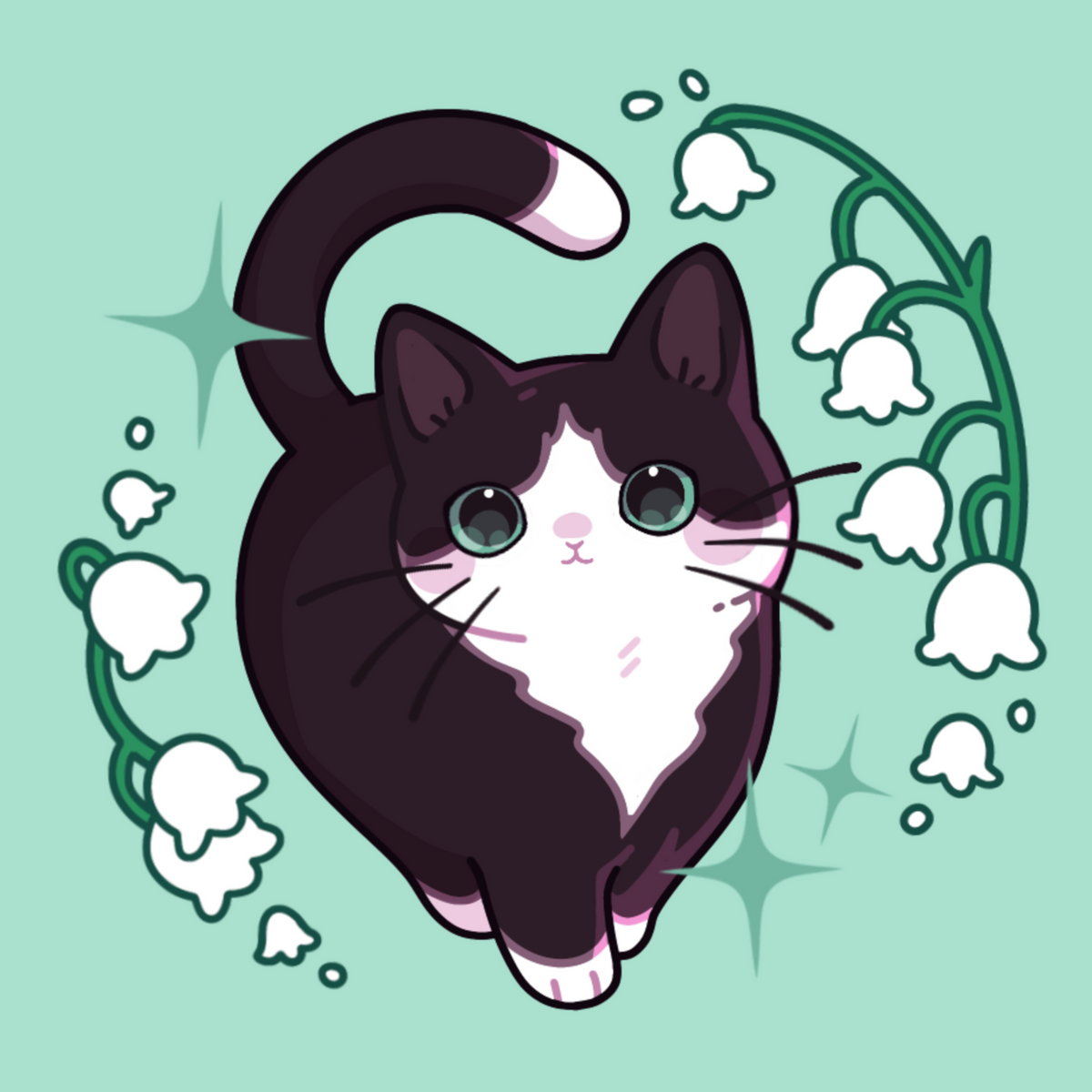 Kitty cats - Mini print