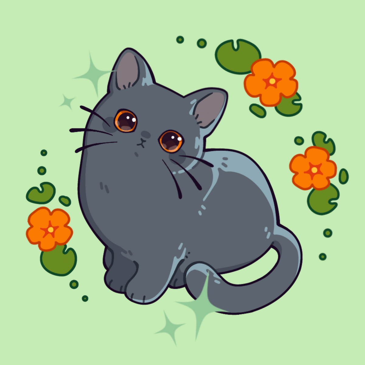 Kitty cats - Mini print