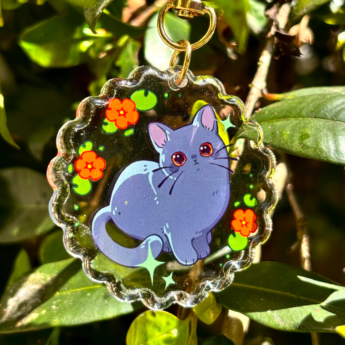 Kitty cat - acrylic keychains