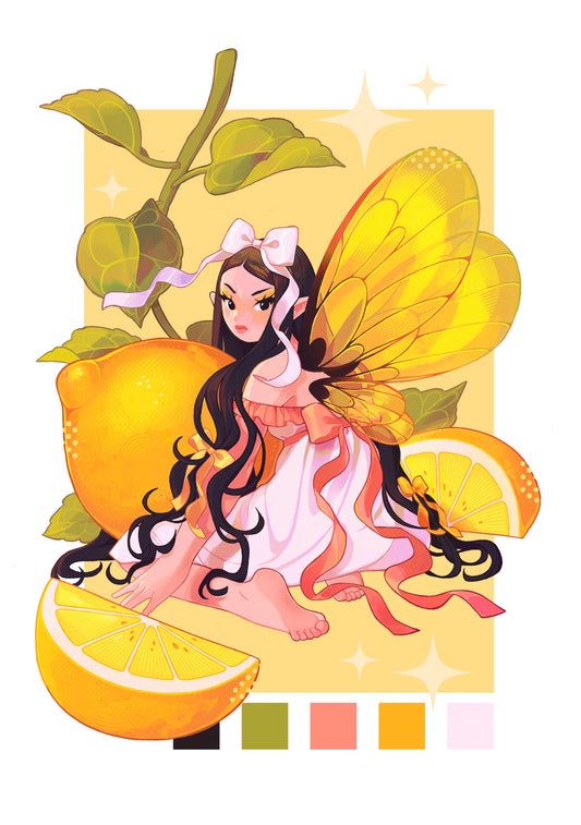 Lemon Fairy - A4 Print