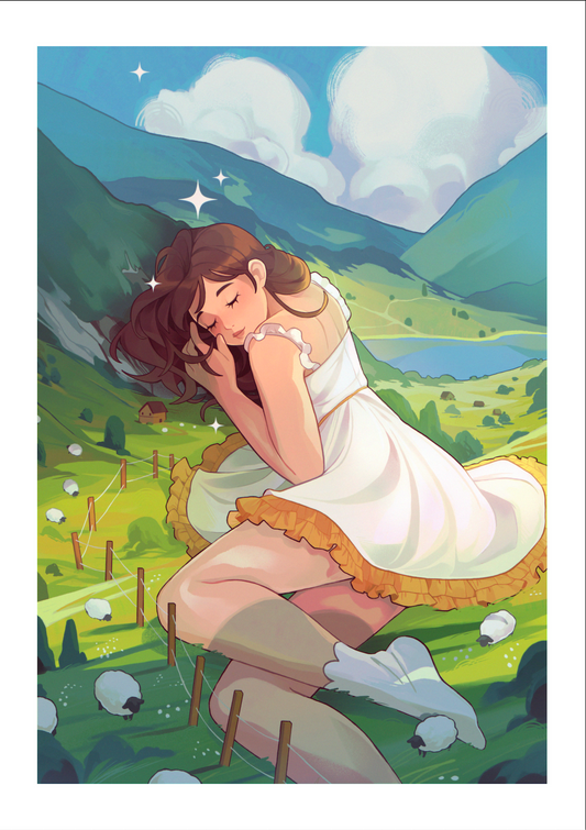Sheep Mountain - A4 Print