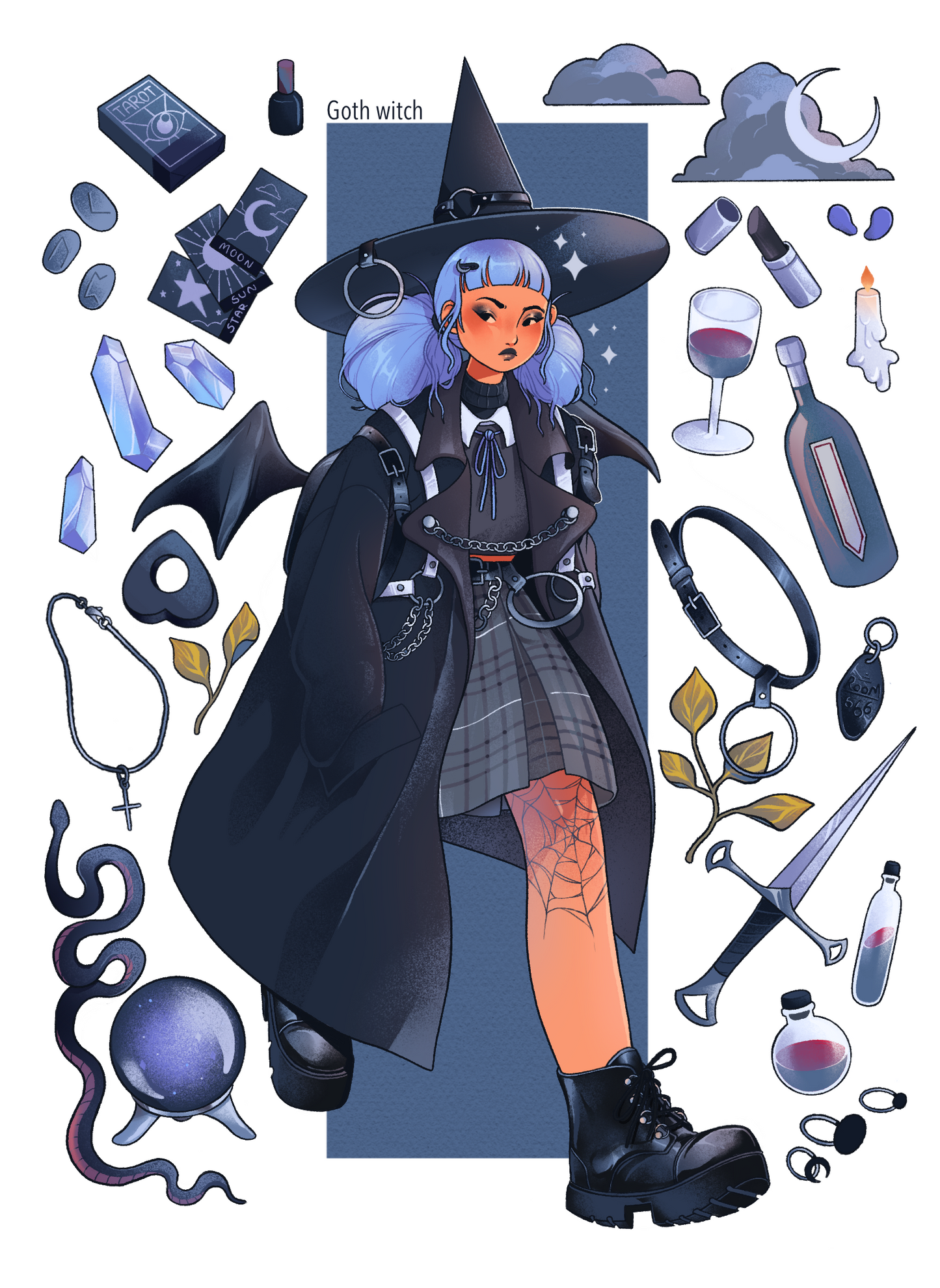 Fashion witches A5 print set ! - 1 or all 4
